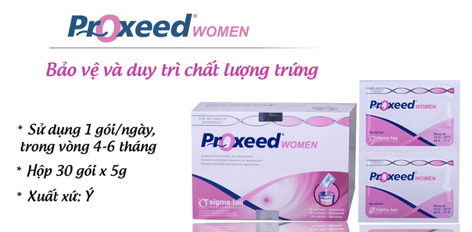 Proxeed® Women hỗ trợ vô sinh, cải thiện sinh lý nữ giới