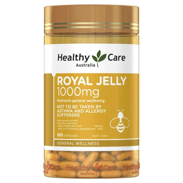 healthy care royal jelly 1000mg 365 vien